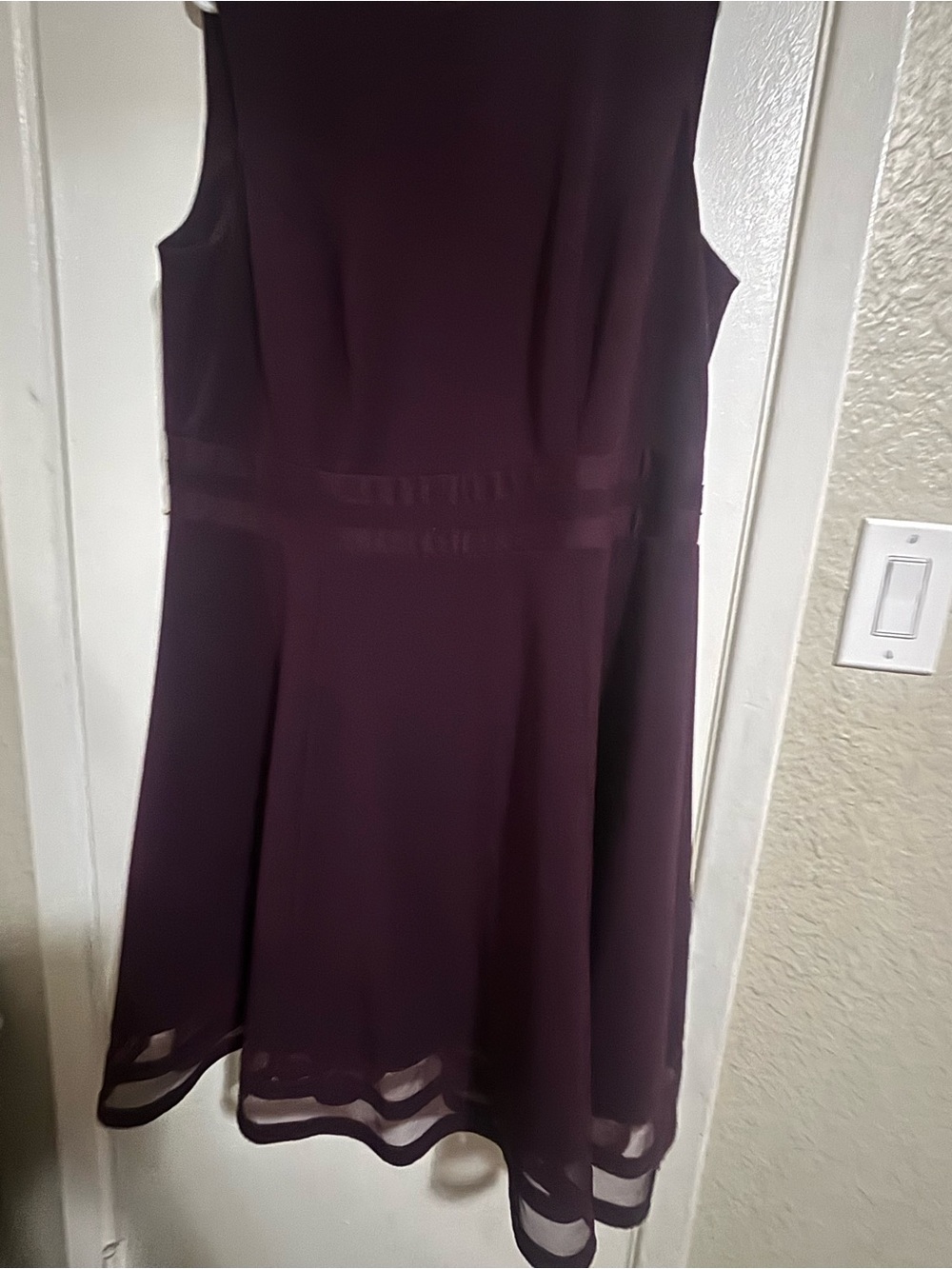 Calvin Klein Sleeveless Plum Cocktail Dress